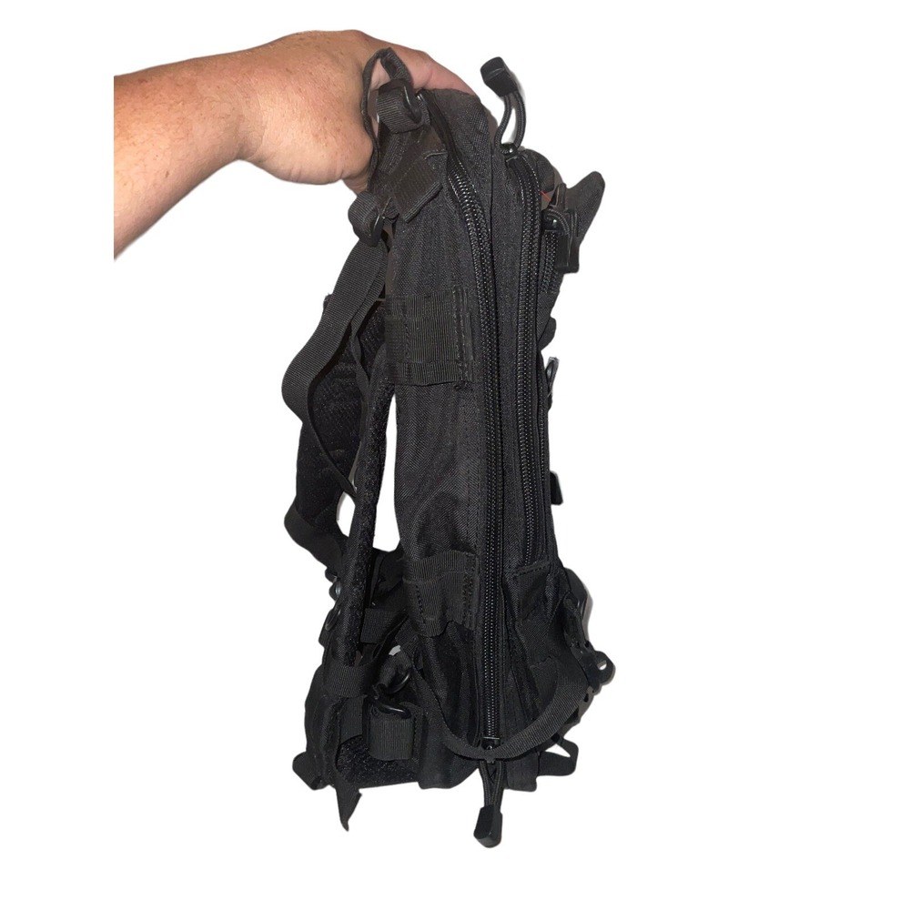 Medium Assault Backpack Black Tactical Padded Str… - image 4